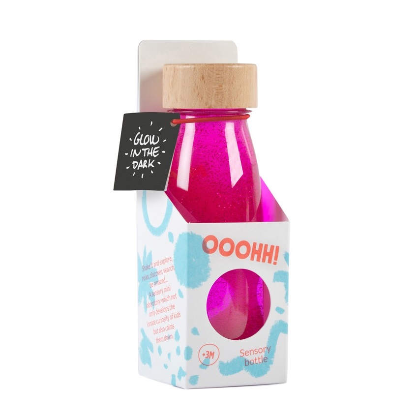 Butelka sensoryczna FLOAT Petit Boum - Neon Różowa