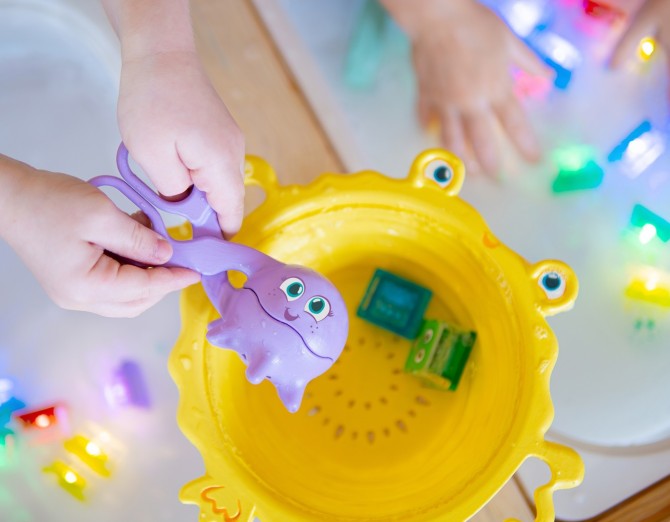 Zestaw do łowienia w wannie Glo Pals z sitkiem