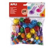 Pompony Apli Kids - Metaliczne kolory