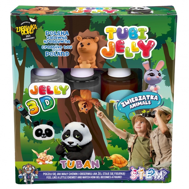 Zestaw Tubi Jelly TUBAN 3 kolory - Zwierzątka