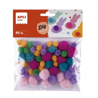 Pompony Apli Kids - Pastelowe kolory