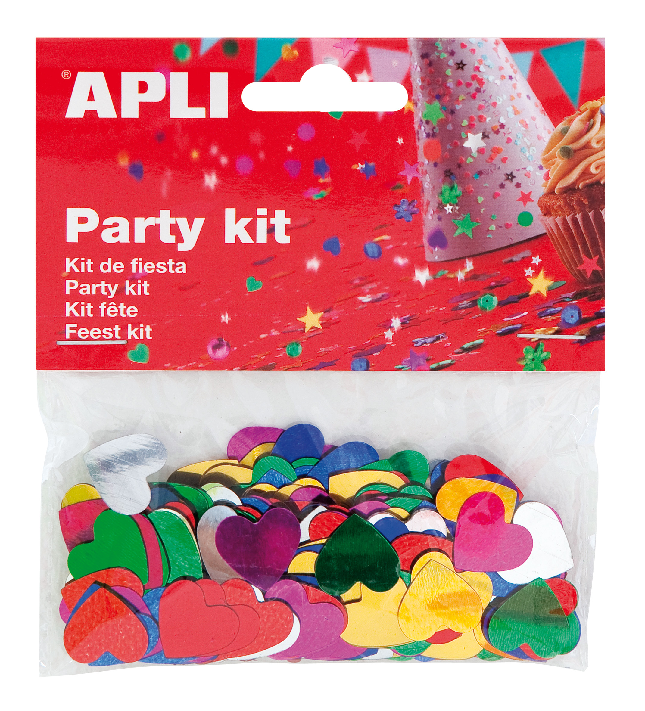 Konfetti serduszka Apli Kids - Mix kolorów