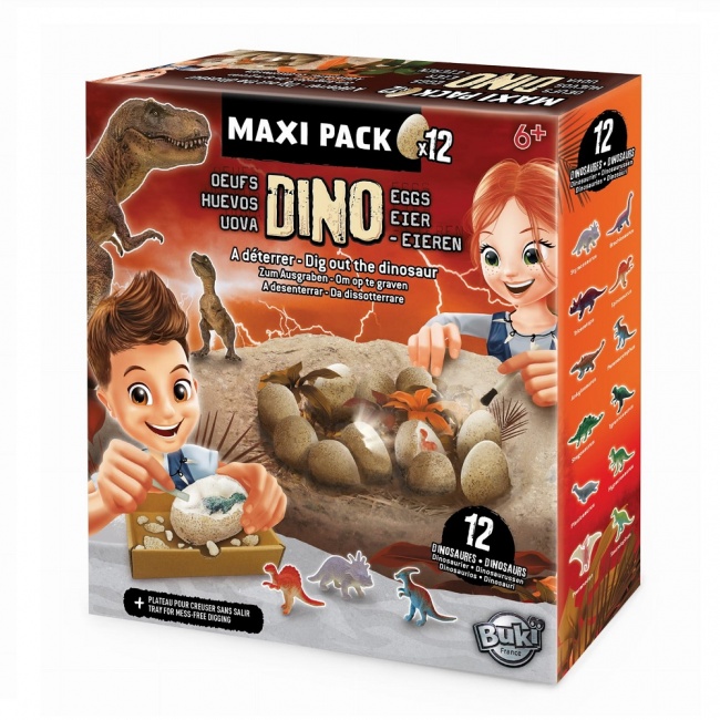 Mega paka jajek dinozaura Buki - 12 sztuk