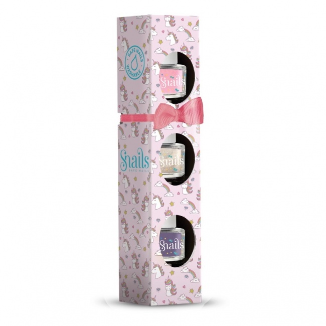 Zestaw 3 lakierów do paznokci dla dzieci Snails Mini - Unicorn 5 ml