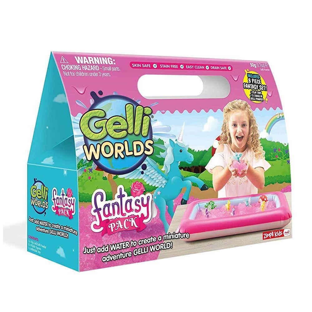 Zestaw do tworzenia gelli z figurkami i tacą Gelli Worlds Zimpli Kids - Fantasy Pack