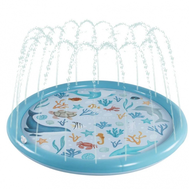 Mata wodna Little Dutch - Blue Ocean Dreams 150 cm