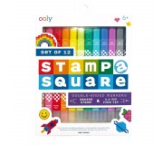 Cienkopisy z Pieczątkami Pixel Art Ooly - Stamp-A-Square