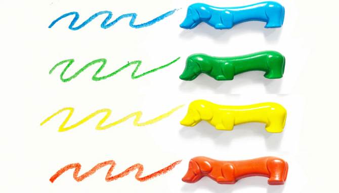 Kredki na palce pieski Ooly