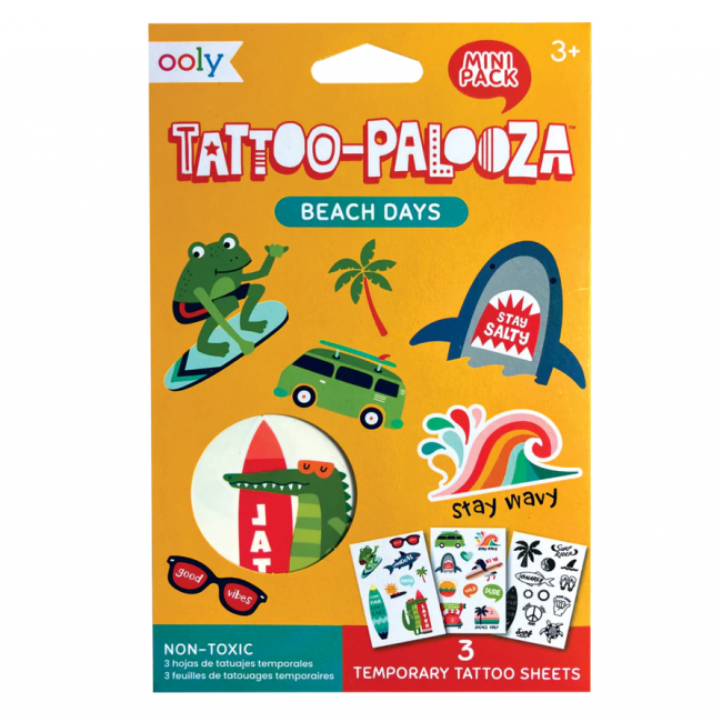 Zmywalne tatuaże mini Ooly - Plaża
