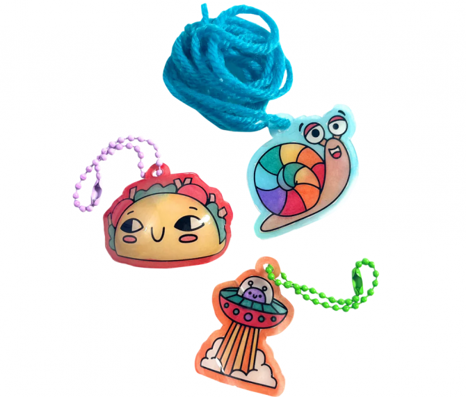 Zestaw kreatywny zrób własny breloczek Ooly - Zabawni Przyjaciele