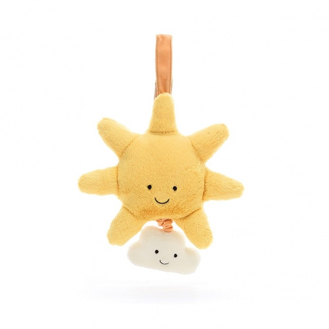 Pozytywka Jellycat - Słoneczko z Chmurką żółte