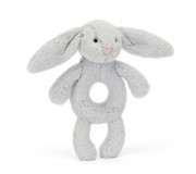 Grzechotka Króliczek Jellycat - Srebrna 18 cm