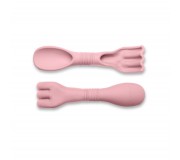 Grabki i łopatka 2w1 Scrunch - Pudrowy róż