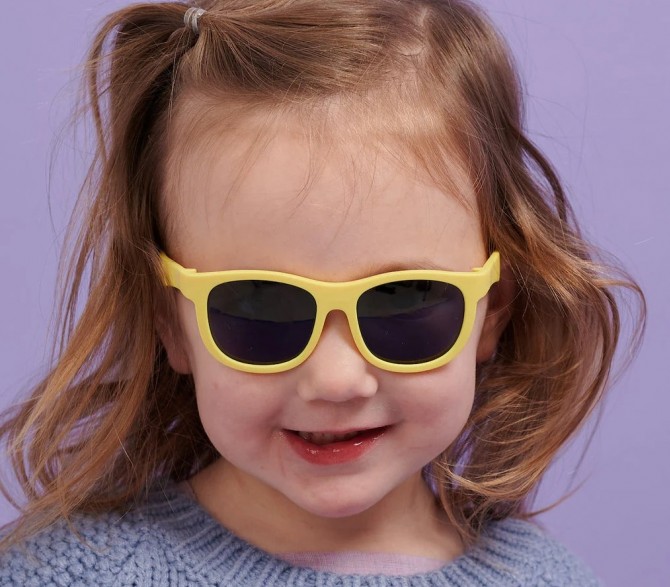 Okulary przeciwsłoneczne z filtrem dla dzieci UV400 Babaiators lemon zest