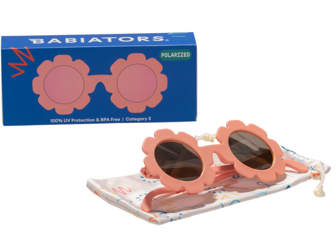 Okulary w ochronnym etui Babaiators Flower