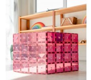 Klocki magnetyczne Connetix - Pastel Pink & Berry Base Plate 2 el.