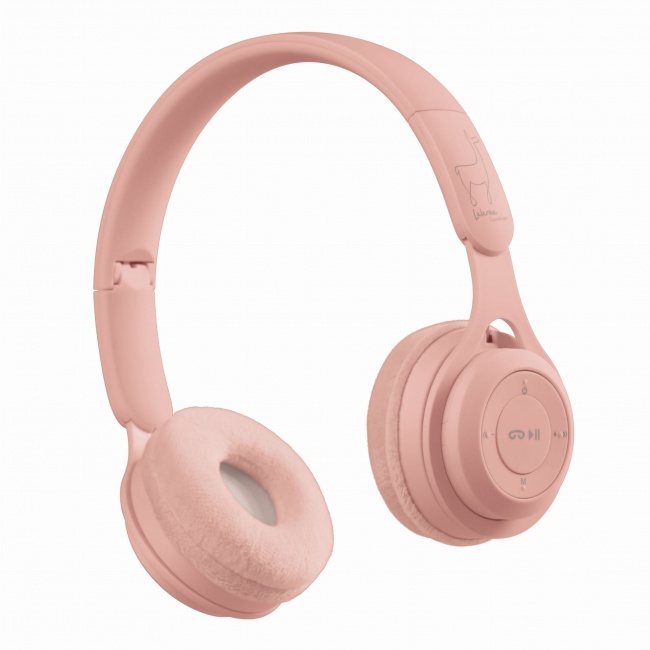 Bezprzewodowe słuchawki dla dzieci Lalarma - Cottoncandy Pink