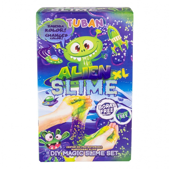 Zestaw DIY TUBAN slime zmieniający kolor - Alien XL
