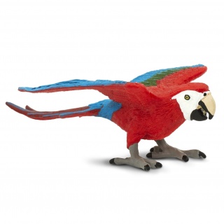 Figurka Safari Ltd. - Papuga Zielonoskrzydła Ara
