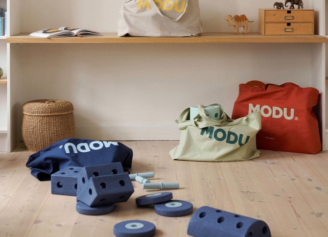 Torba na klocki MODU pomarańczowa