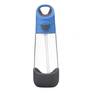 Tritanowa butelka ze słomką 600 ml B.box - Blue Slate