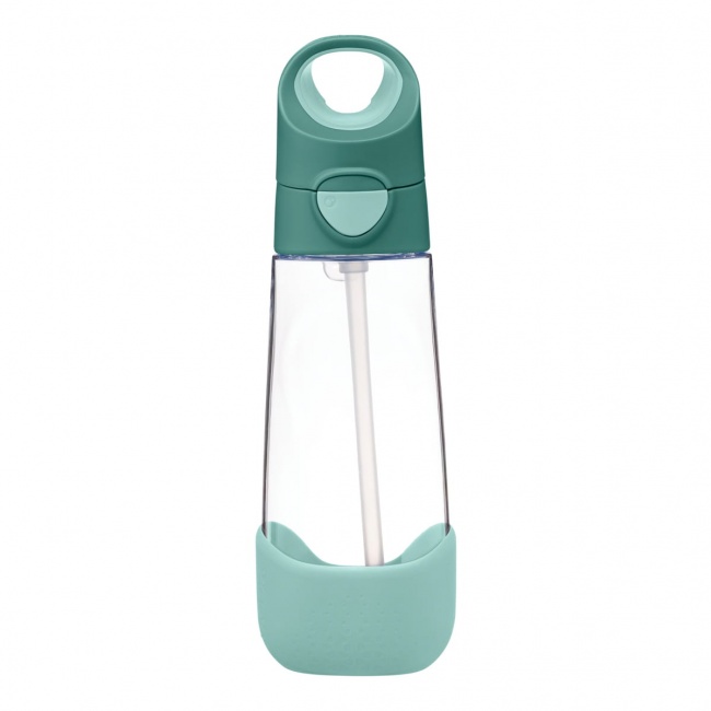 Tritanowa butelka ze słomką 600 ml B.box - Emerald Forest