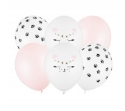 Balony 6 szt Party Deco - Kotek 30 cm