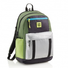 Plecak szkolny trzykomorowy Amsterdam Miquelrius - Rider Green 28L