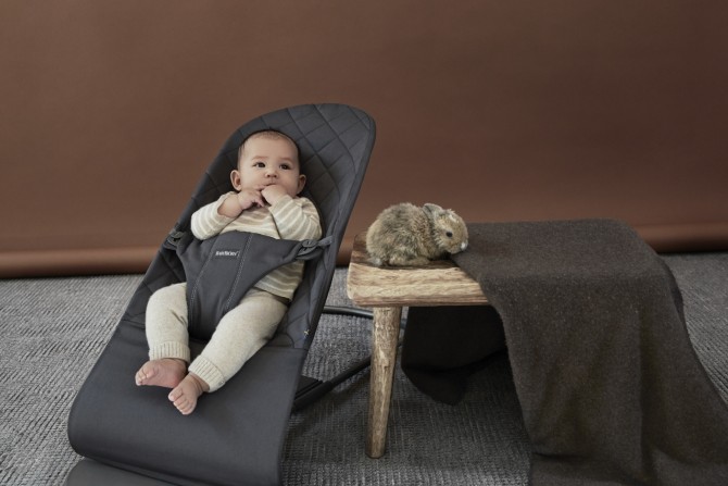 Bujaczek dla dzieci babybjorn szary woven