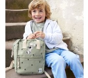 Plecak mini kwadratowy Happy Prints Lassig - Oliwkowy