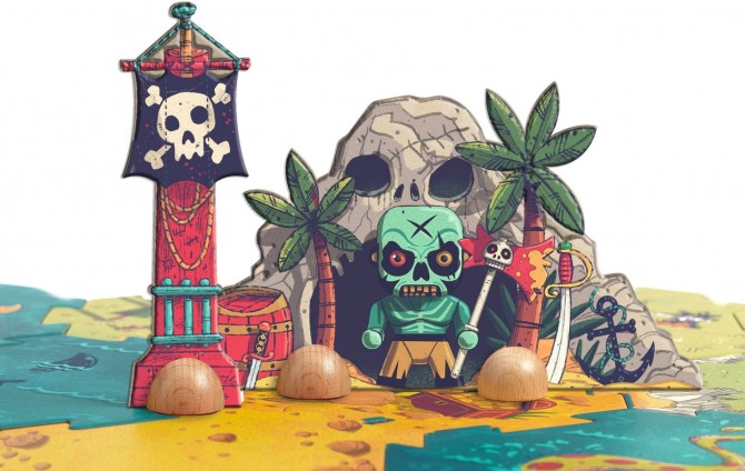 Układanka piraci Djeco Arty Toys Giant Puzzle