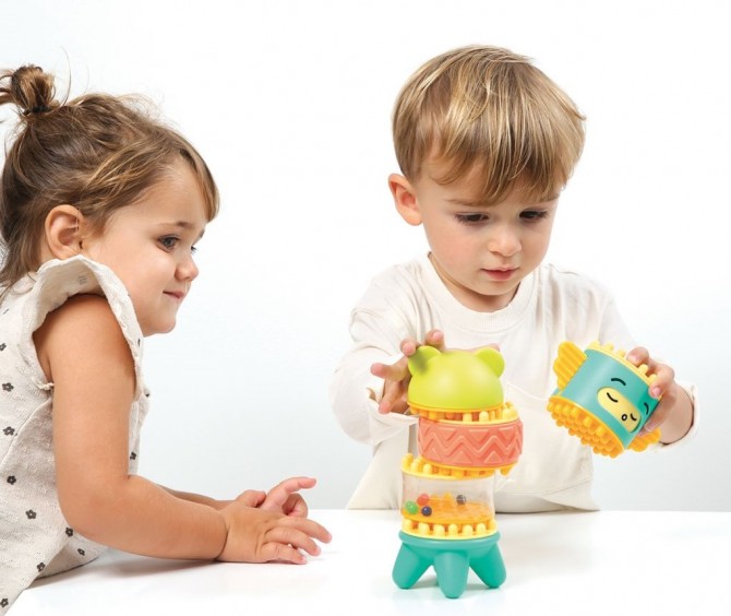 Układanka, klocki z łączeniami LUDI z niespodzianką