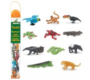 Zestaw Figurek w Tubie TOOB Safari Ltd. - Zwierzęta Lasów Deszczowych