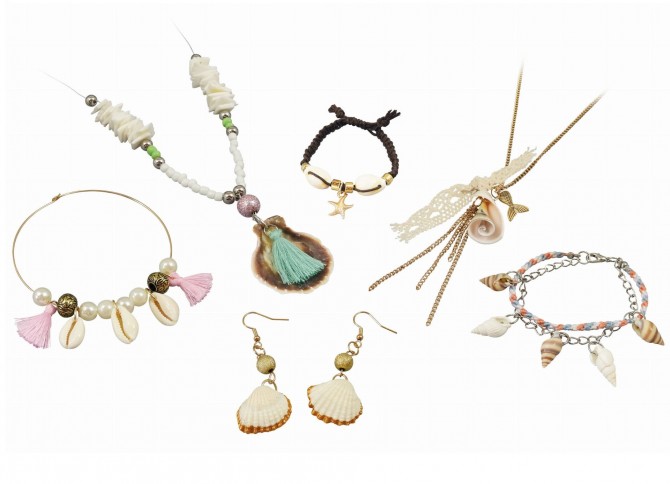 Zestaw DIY biżuteria z muszelek Buki