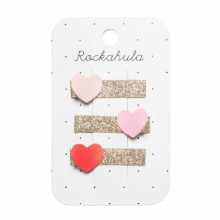 Spinki do włosów Rockahula Kids - Heartbreaker Glitter Bar