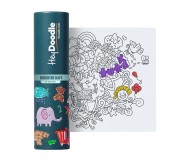 Mała mata silikonowa do wielokrotnego kolorowania HeyDoodle - Słoneczne Bazgrołki