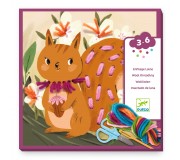 Zestaw artystyczny haftowanie od podstaw Djeco - Wiewiórka