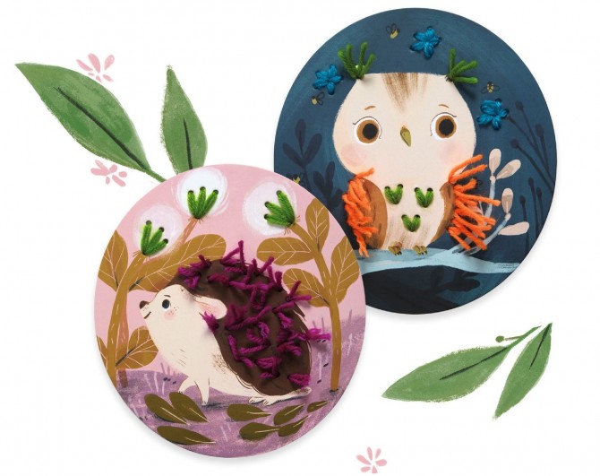 Zestaw artystyczny do haftowania od podstaw Djeco