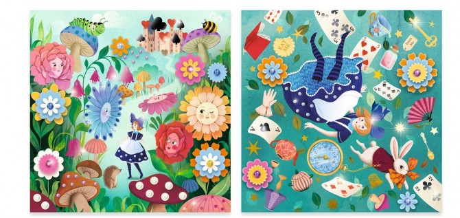 Kalkomania Kraina Czarów zestaw artystyczny Djeco