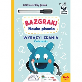 Książka Kapitan Nauka. Bazgraki Nauka pisania. Ćwiczenia 4-6 lat