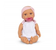 Lalka niemowlę ze smoczkiem LullaBaby - W dwuczęściowym ubranku i opasce