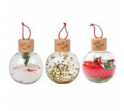 Zestaw 3 bombek Petit Boum - kolekcja świąteczna