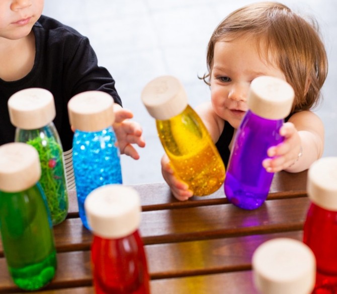 Butelki sensoryczne, obserwacyjne Petit Boum