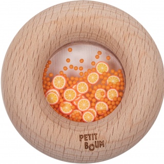 Grzechotka sensoryczna Petit Boum - Pomarańcza