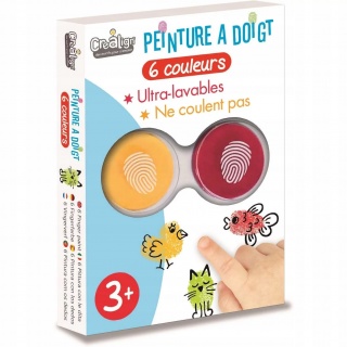 Farby do malowania palcami dla 3-latka Crea Lign
