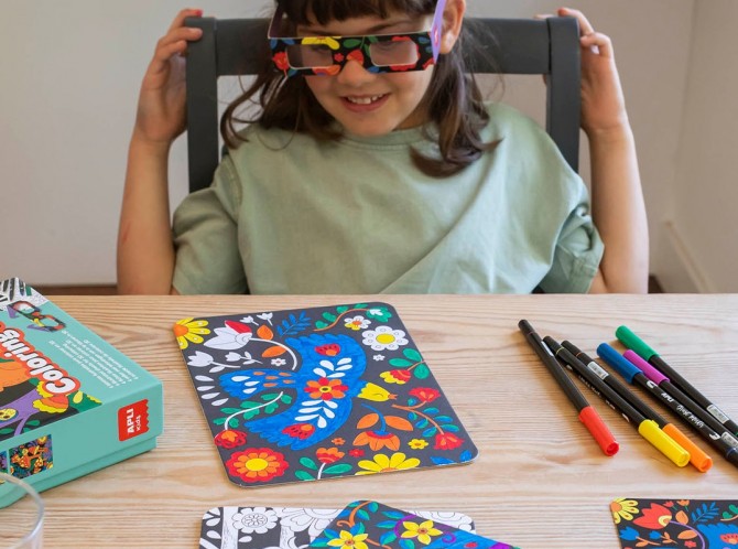 Zestaw artystyczny z markerami z efektem 3D Apli Kids