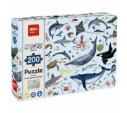 Puzzle edukacyjne Apli Kids - Zagrożone zwierzęta Ocean 6+