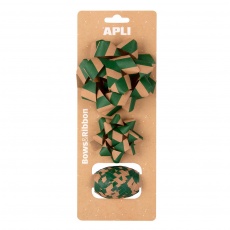 Świąteczne kokardki i wstążka do dekoracji Apli Kids - Zielone