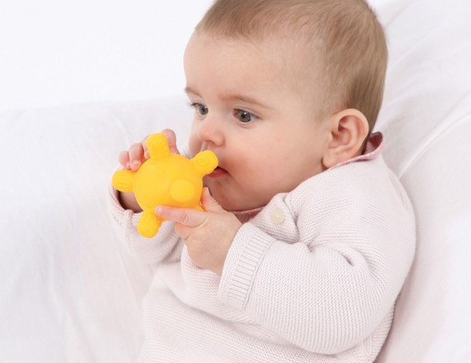 Sorter z piłkami o różnej wielkości i kształcie Ludi