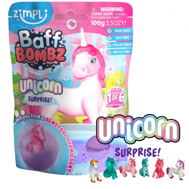 Kula do kąpieli dla dzieci Baff Bombz Zimpli Kids - Unicorn Surprise 1 szt.